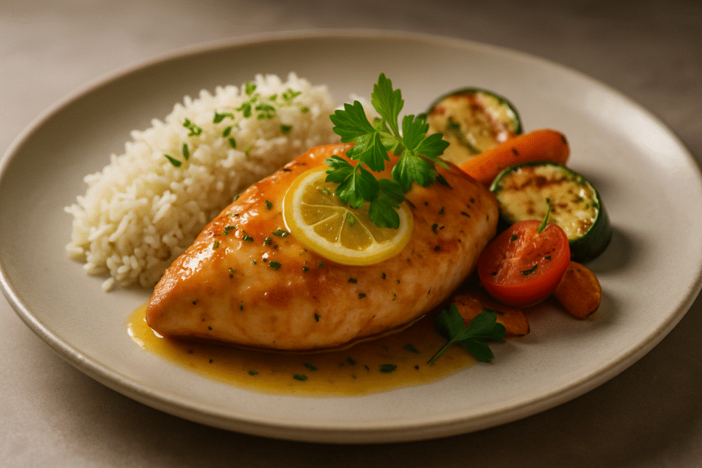 20250824 2254 poulet gourmet au citron simple compose 01k3f1519vekjaycb5d8phbsgy