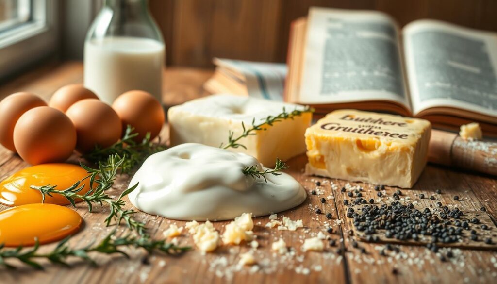 ingrédients authentiques de la Quiche Lorraine