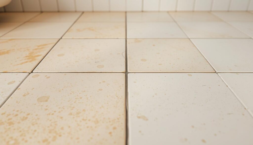 joints de carrelage jaunis