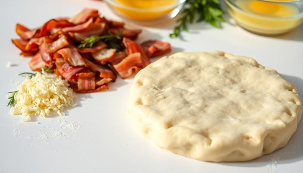 préparation quiche lorraine